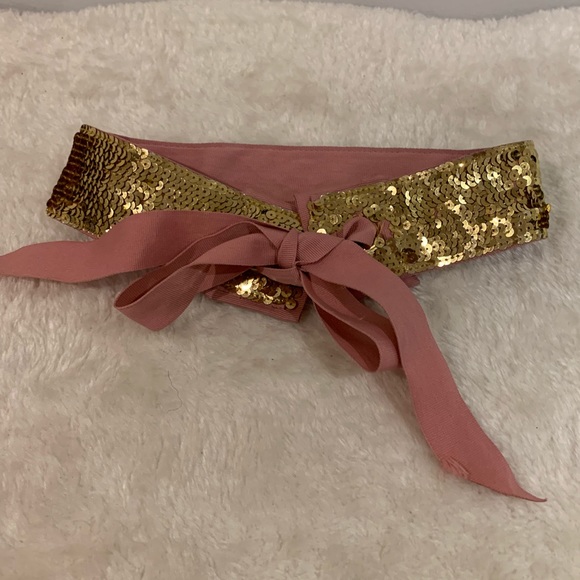 JUICY COUTURE KIDS GOLD SEQUIN BELT - Picture 5 of 7